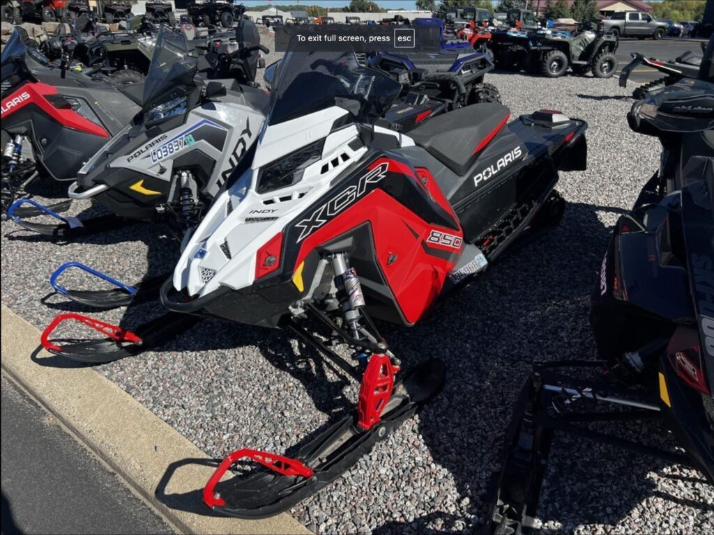 2023 POLARIS 850 INDY XCR 128 FOR $96 BW!